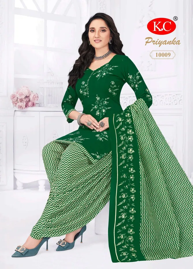 Priyanka Vol 10 By Kc Cotton Printed Readymade Dress Suppliers In India